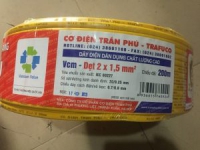 Dây Trần Phú Phương Liệt 2x1.5mm( 200m/c)